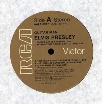 Guitar Man - Elvis Presley LP by Elvis Presley: Amazon.co.uk
